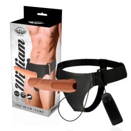 HARNESS ATTRACTION - WILLIAN HOLLOW RNES WITH VIBRATOR 17 X 4.5CM 2